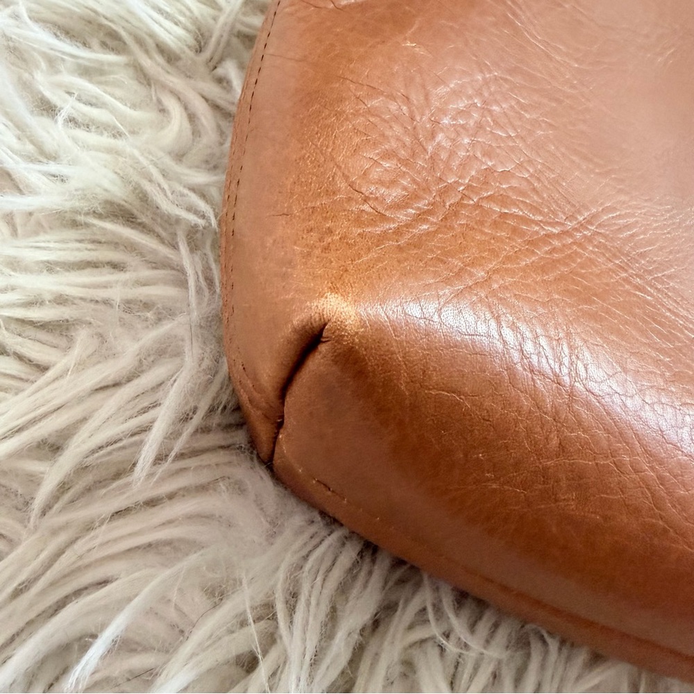Madewell Zip Top Mini Transport Tote in English Saddle Leather - Picture 2 of 10